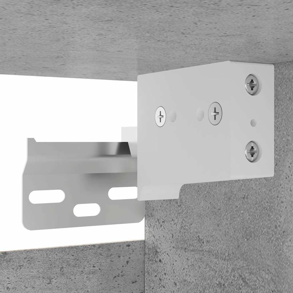 væghængte tv-skabe 2 stk. 30,5x30x30 cm betongrå