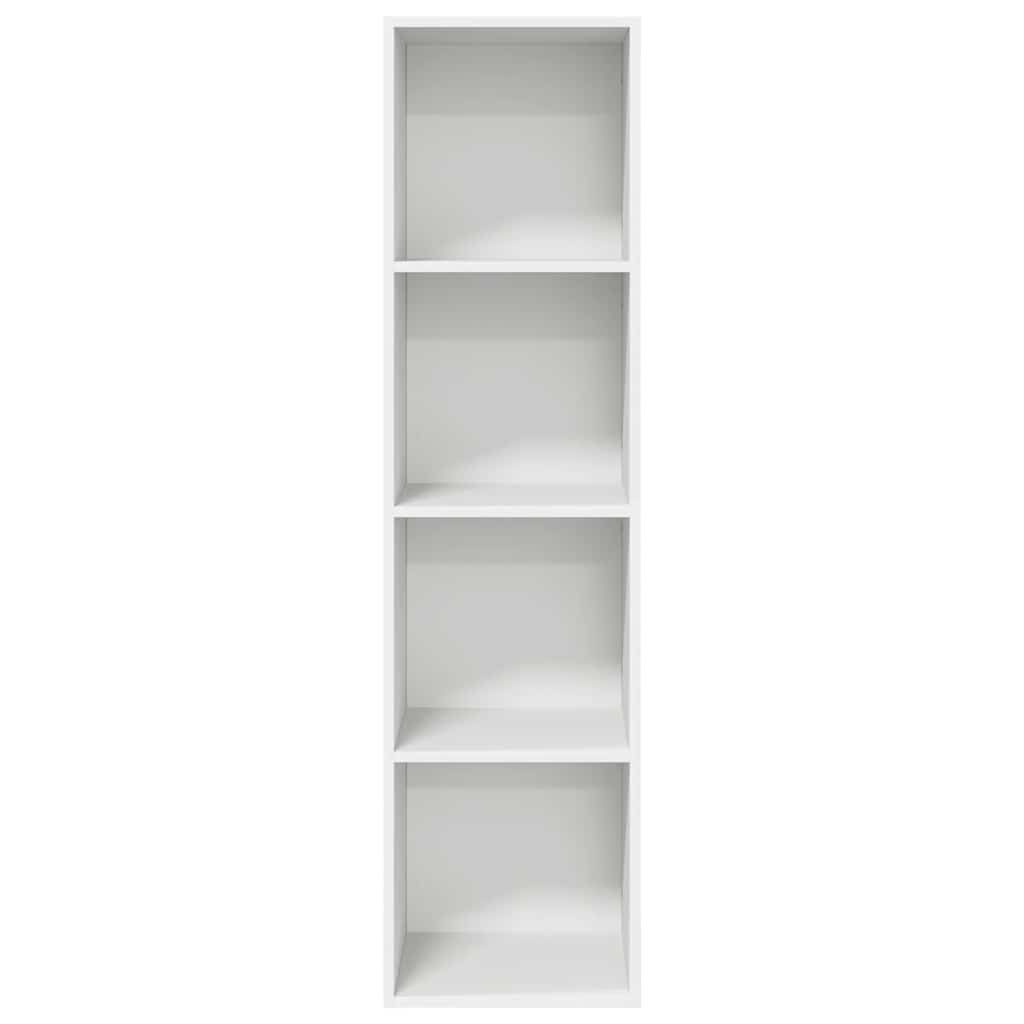 væghængt tv-skab 37x37x142,5 cm konstrueret træ hvid