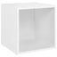 tv-borde 2 stk. 37x35x37 cm konstrueret træ hvid