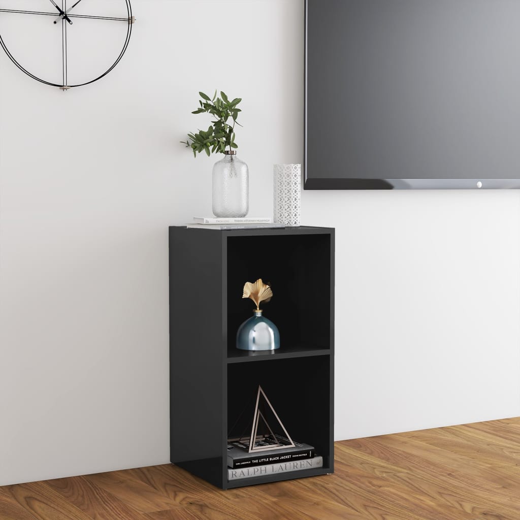 tv-skab 72x35x36,5 cm konstrueret træ grå højglans