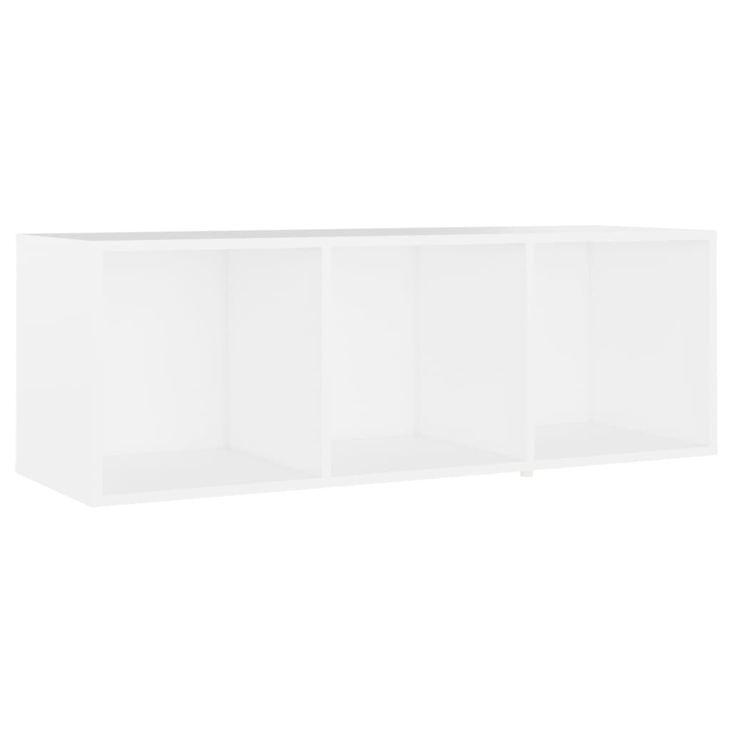 tv-skab 107x35x37 cm konstrueret træ hvid