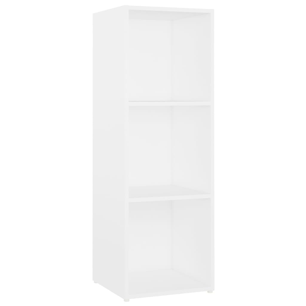 tv-skab 107x35x37 cm konstrueret træ hvid