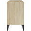 tv-skab m. metalben 69,5x30x50 cm sonoma-eg
