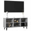 tv-skab med metalben 103,5x30x50 cm betongrå