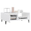 sofabord 90x60x35 cm konstrueret træ hvid