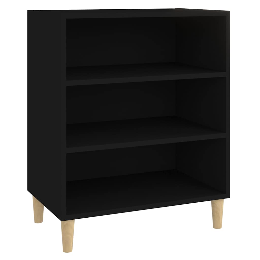 skænk 57x35x70 cm konstrueret træ sort