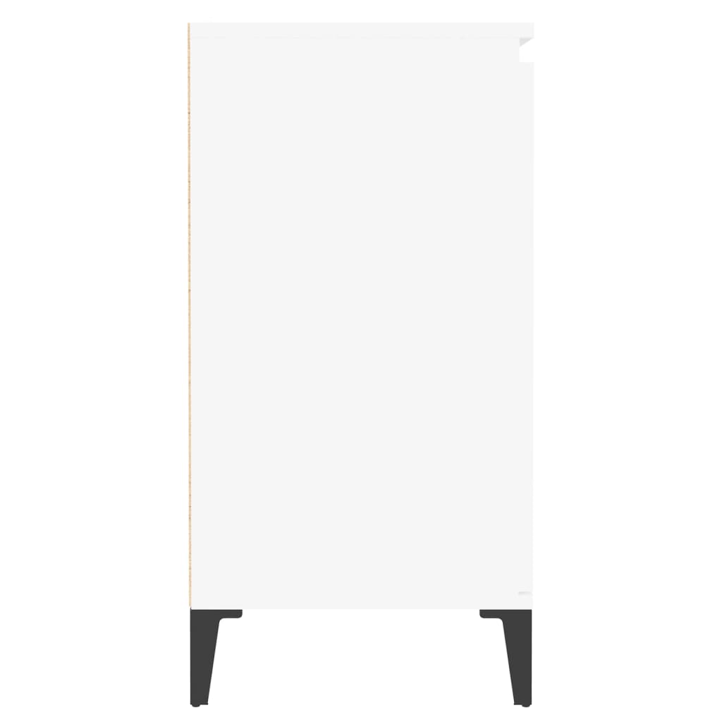 skænk 60x35x70 cm konstrueret træ hvid