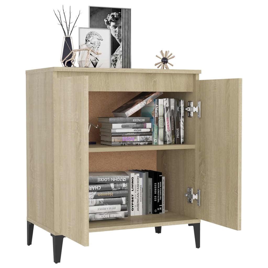 skænk 60x35x70 cm konstrueret træ sonoma-eg