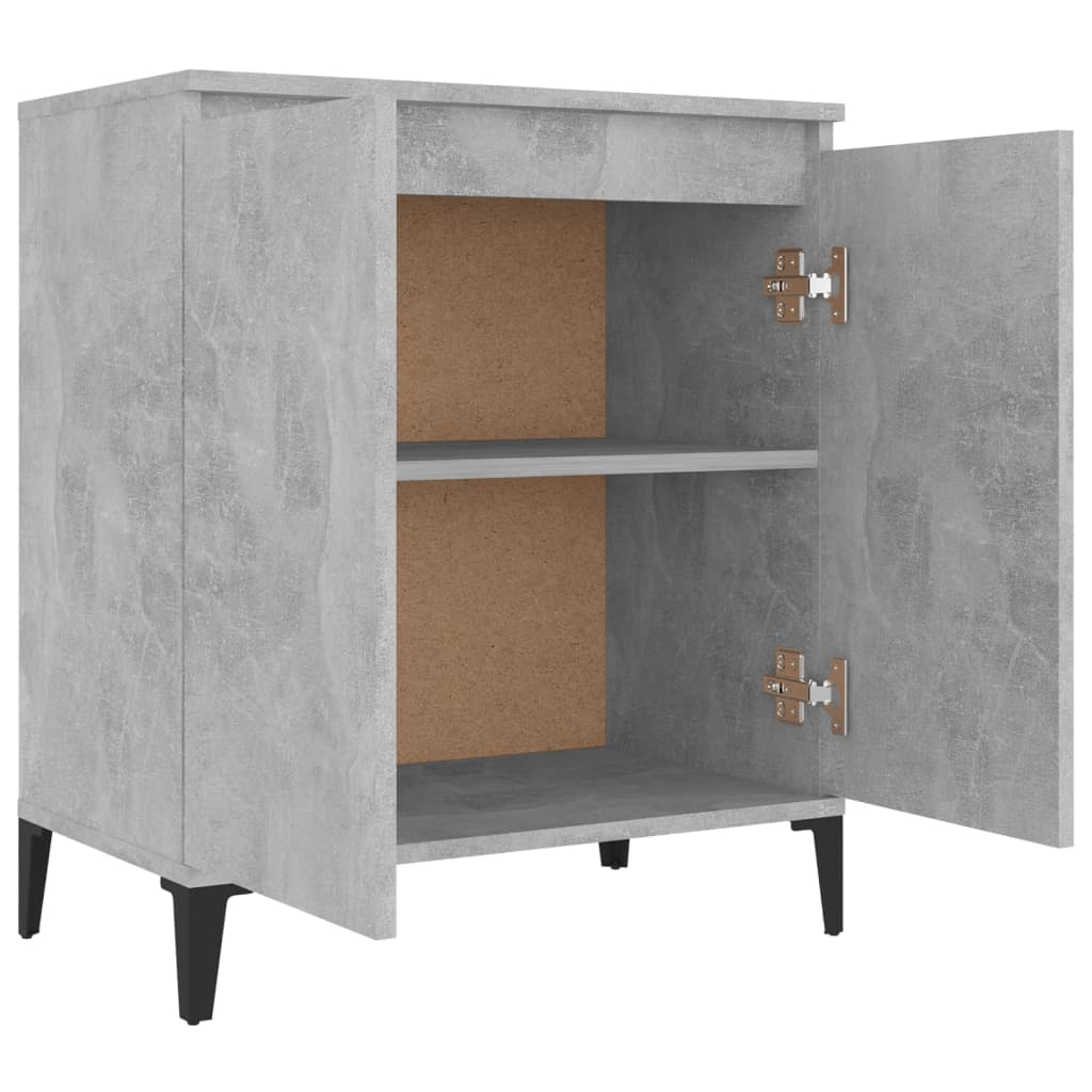 skænk 60x35x70 cm konstrueret træ betongrå