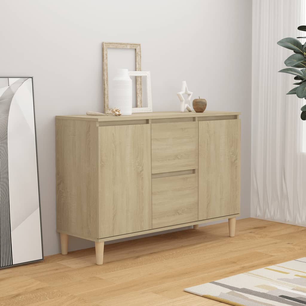skænk 101x35x70 cm konstrueret træ sonoma-eg