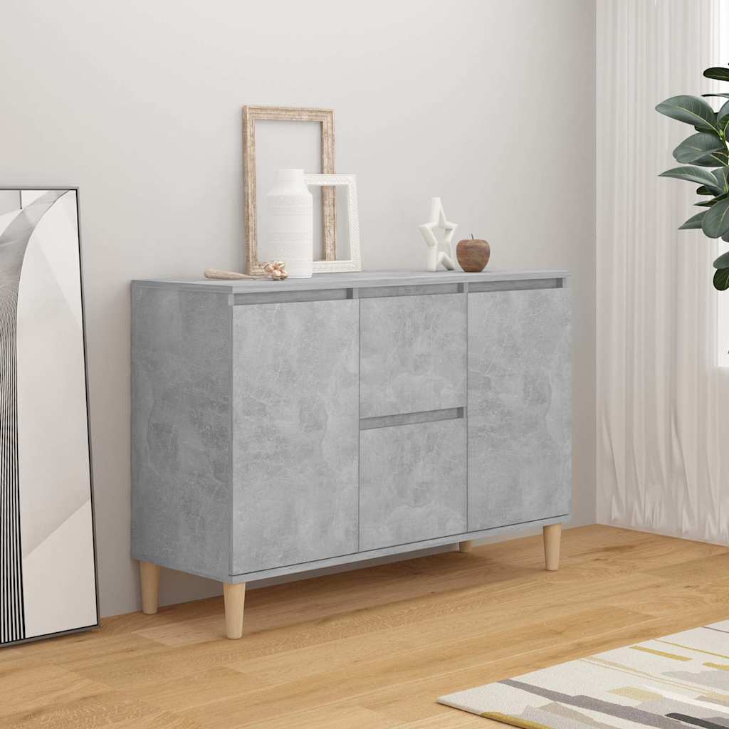 skænk 101x35x70 cm konstrueret træ betongrå