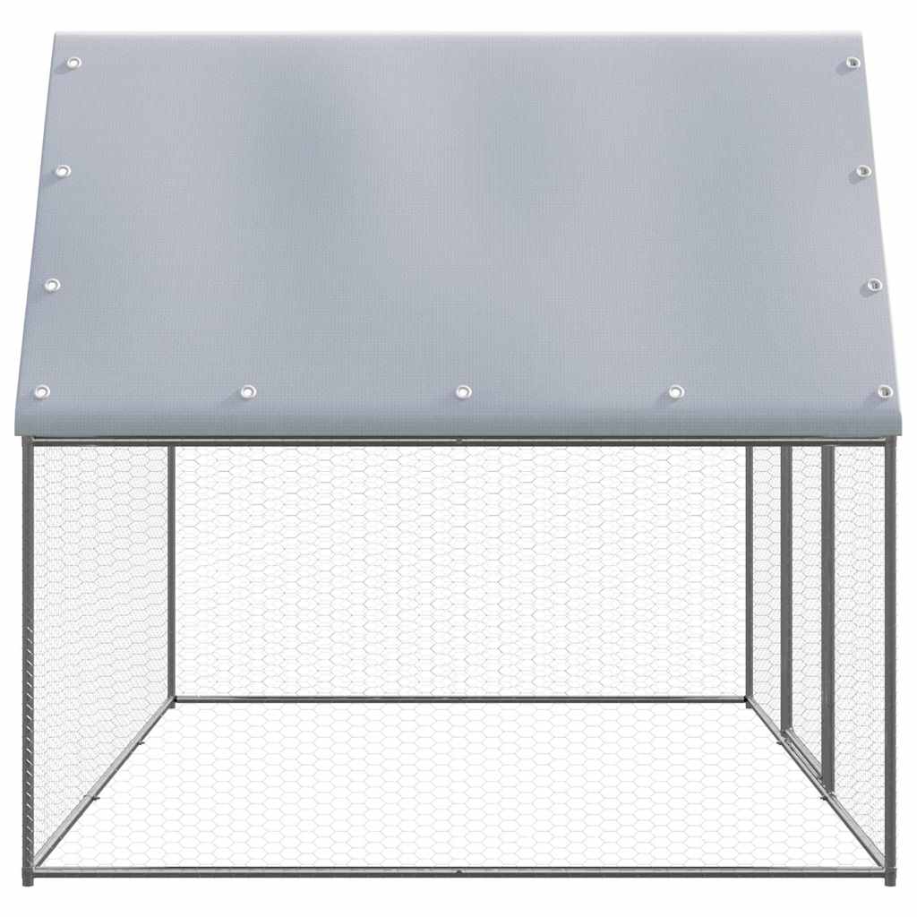 udendørs hønsebur 3x2x2 m galvaniseret stål
