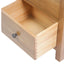 kommode 45x32x110 cm massivt egetræ