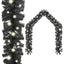 juleguirlande med LED-lys 20 m sort