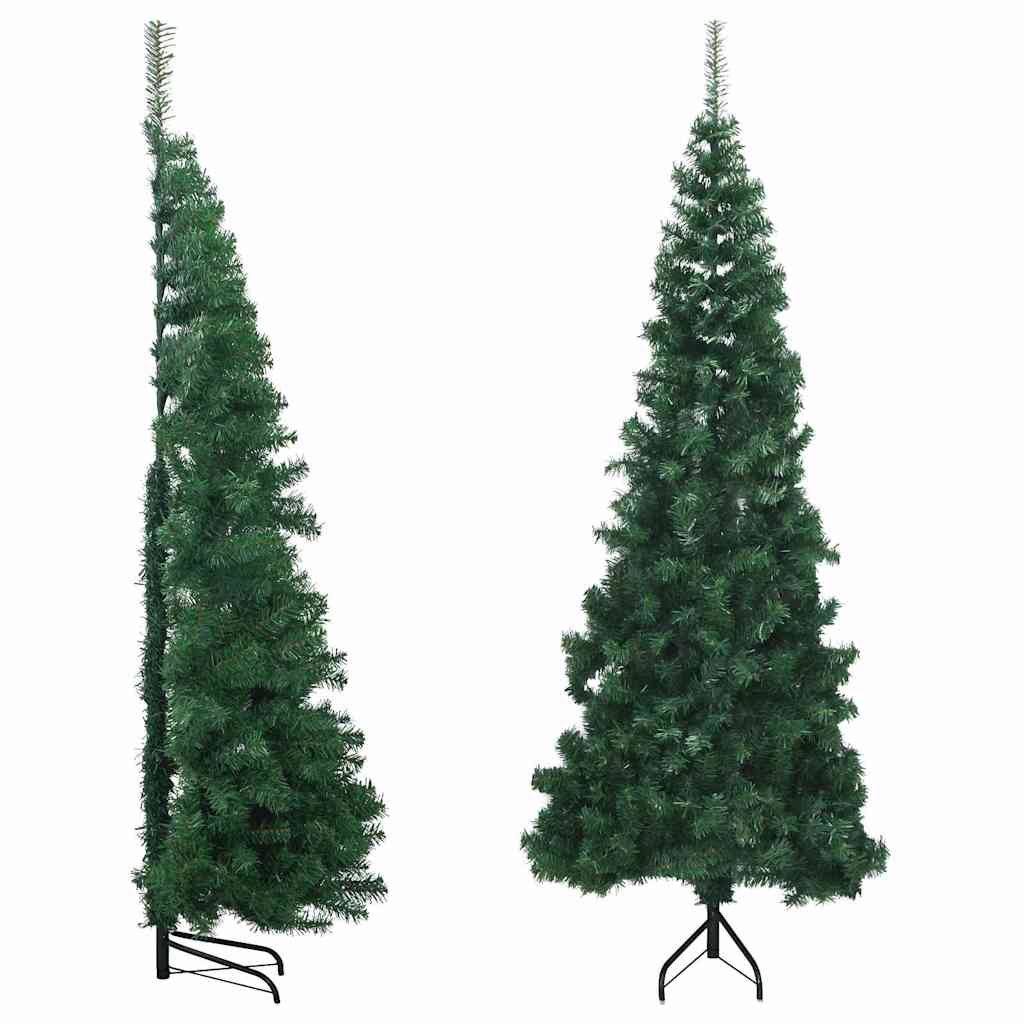 kunstigt juletræ til hjørne 240 cm PVC grøn