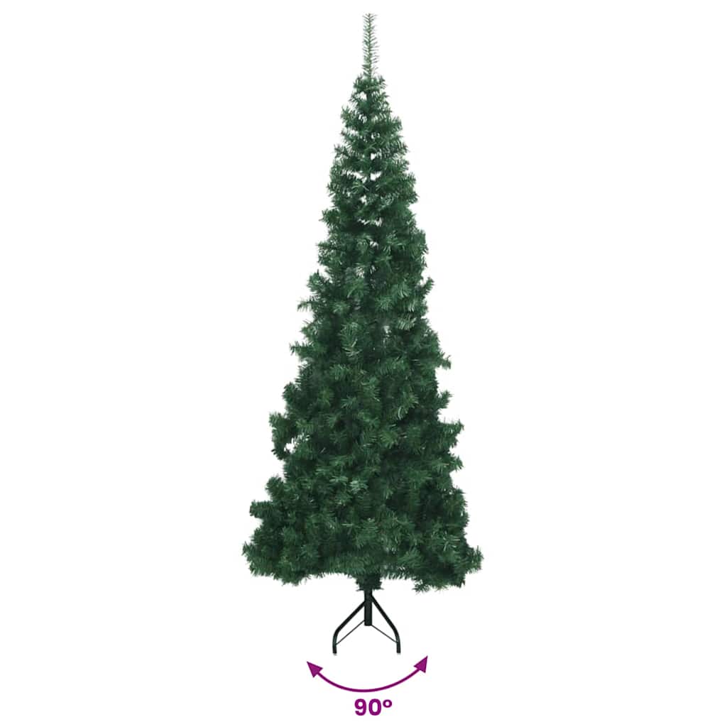 kunstigt juletræ til hjørne 240 cm PVC grøn