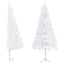 kunstigt juletræ til hjørne 240 cm PVC hvid