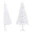 kunstigt juletræ til hjørne 240 cm PVC hvid