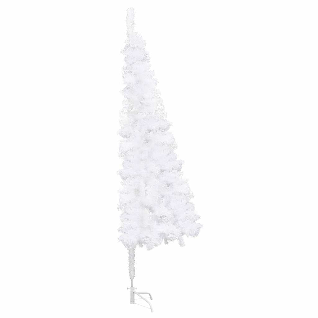 kunstigt juletræ til hjørne 240 cm PVC hvid