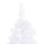 kunstigt juletræ til hjørne 240 cm PVC hvid