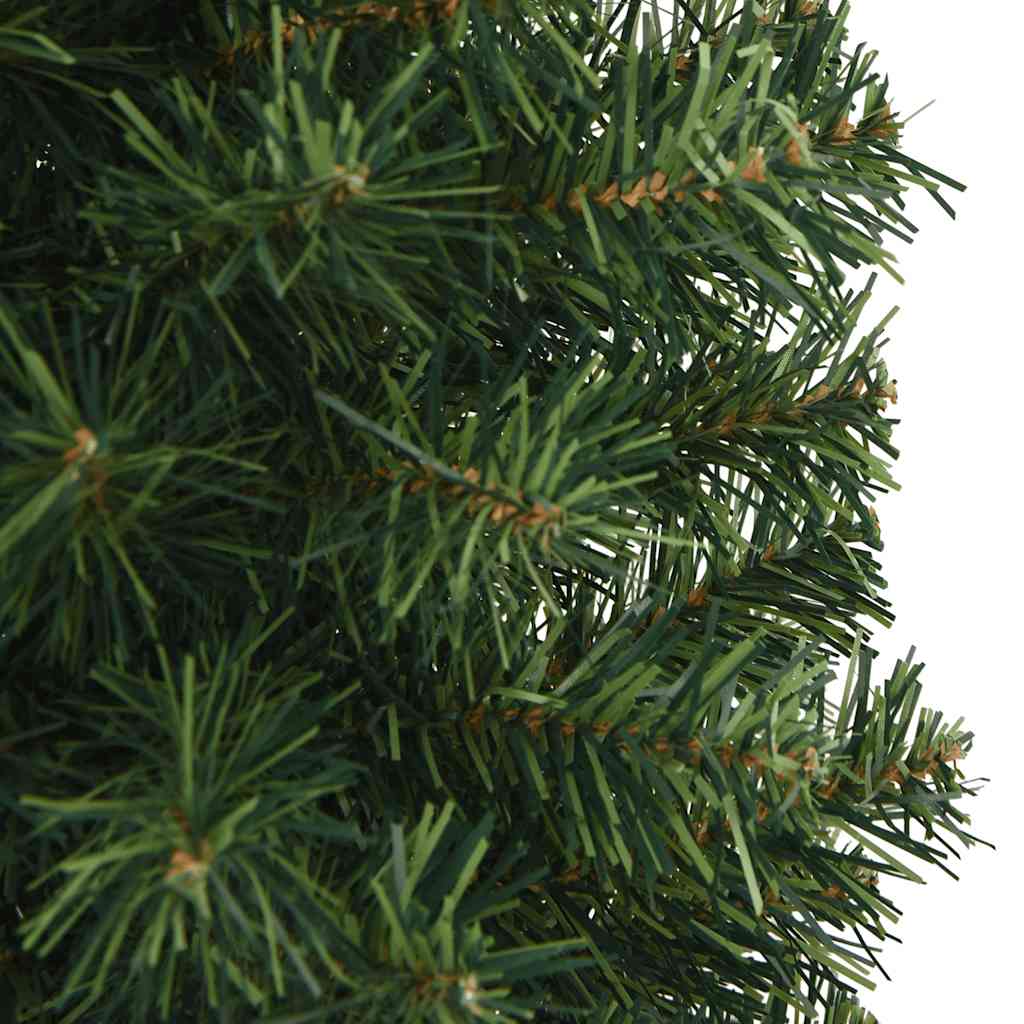 smalt kunstigt juletræ med juletræsfod 120 cm PVC grøn