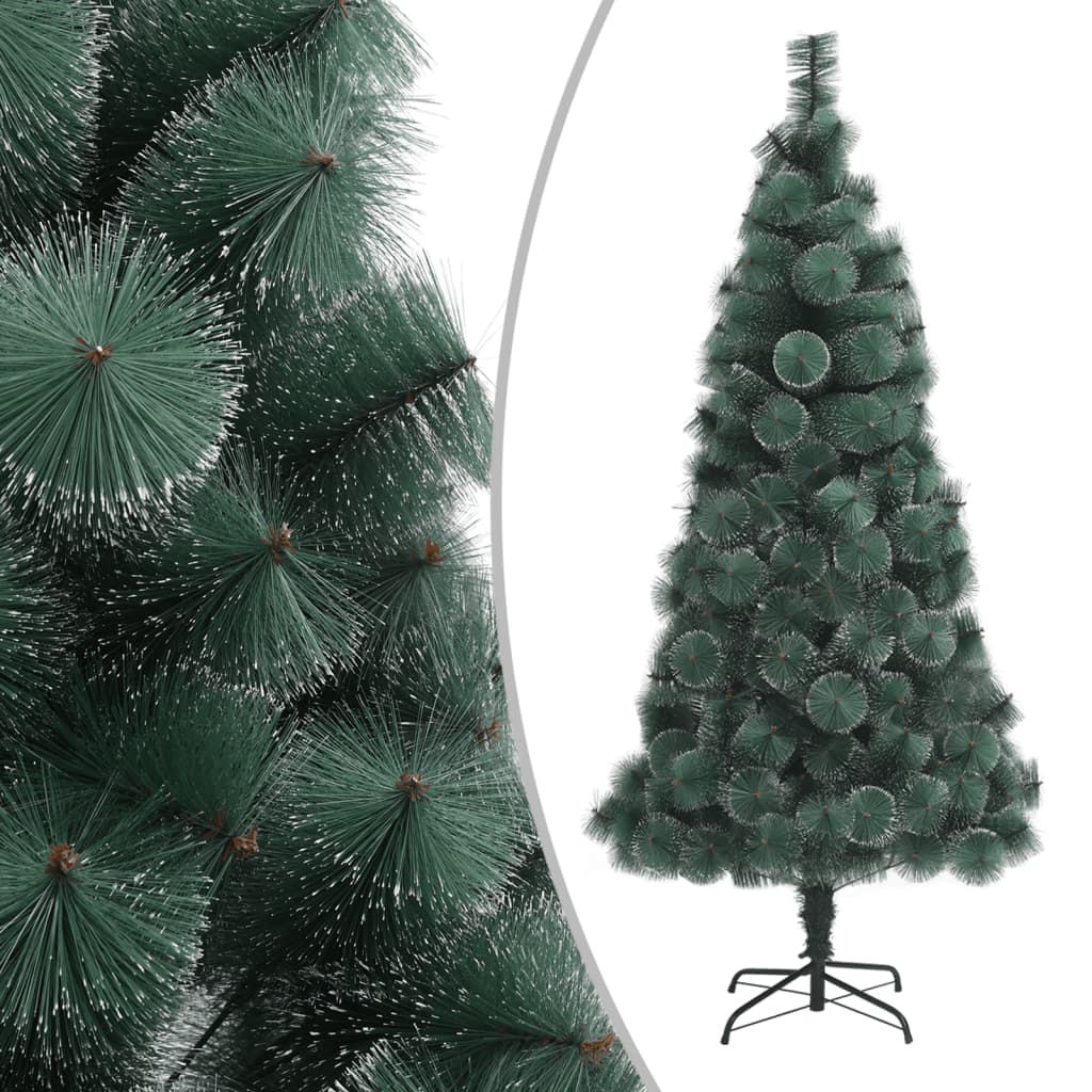 kunstigt juletræ med fod 180 cm PET grøn