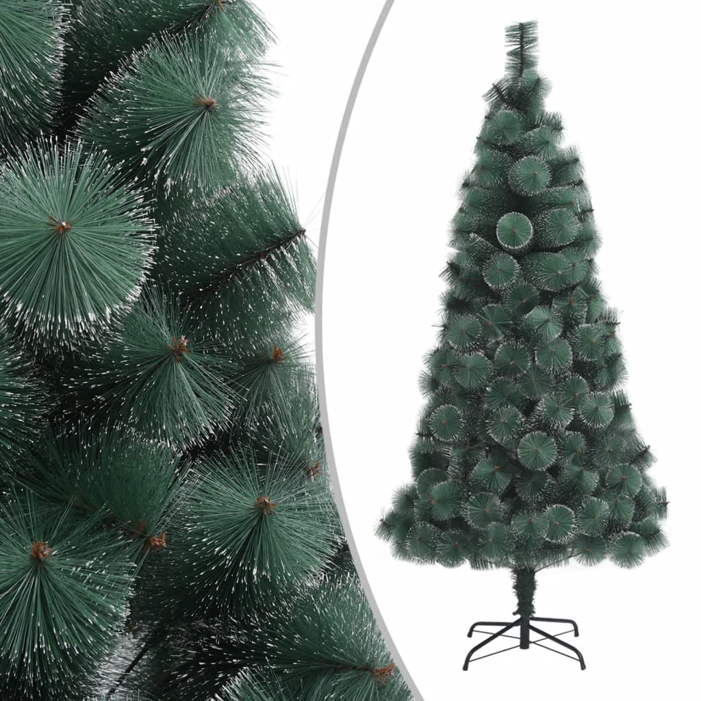 kunstigt juletræ med fod 240 cm PET grøn
