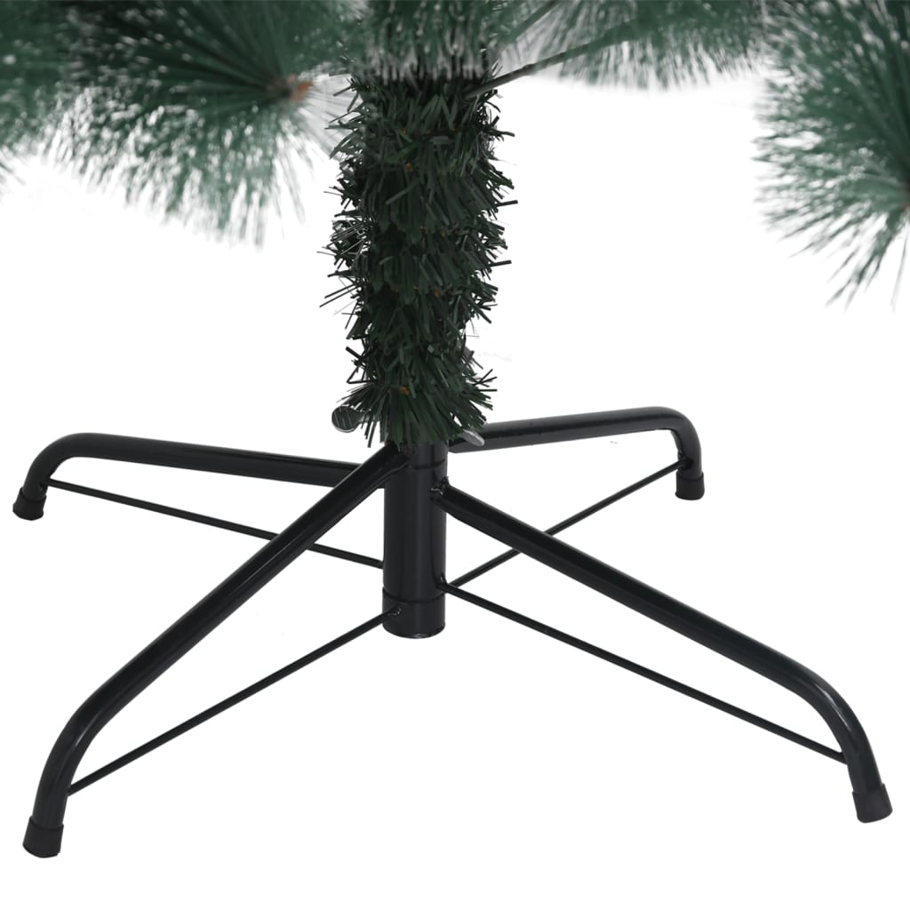kunstigt juletræ med fod 240 cm PET grøn