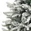 kunstigt juletræ med puddersne 240 cm PVC og PE grøn