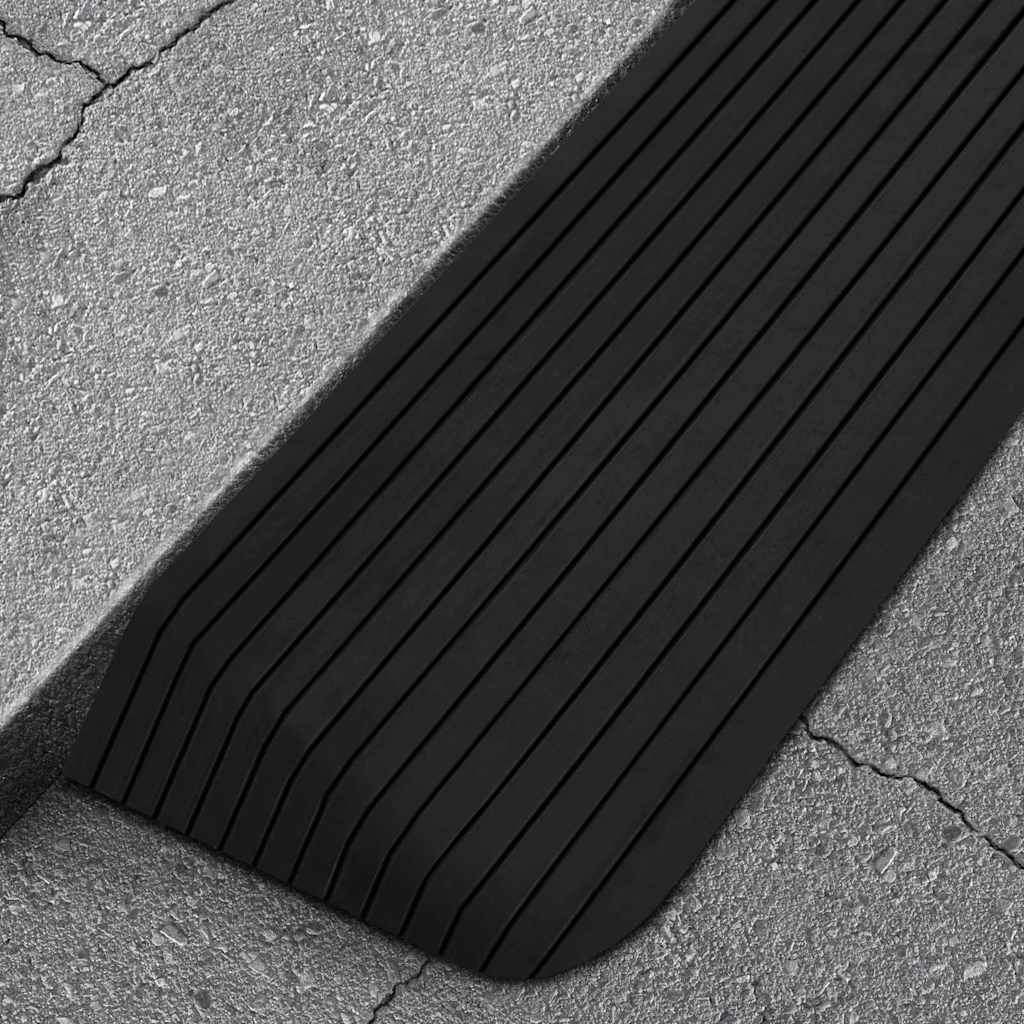 tærskelrampe 110x41x5 cm gummi