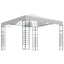 havepavillon med LED-lyskæder 3x3 m hvid