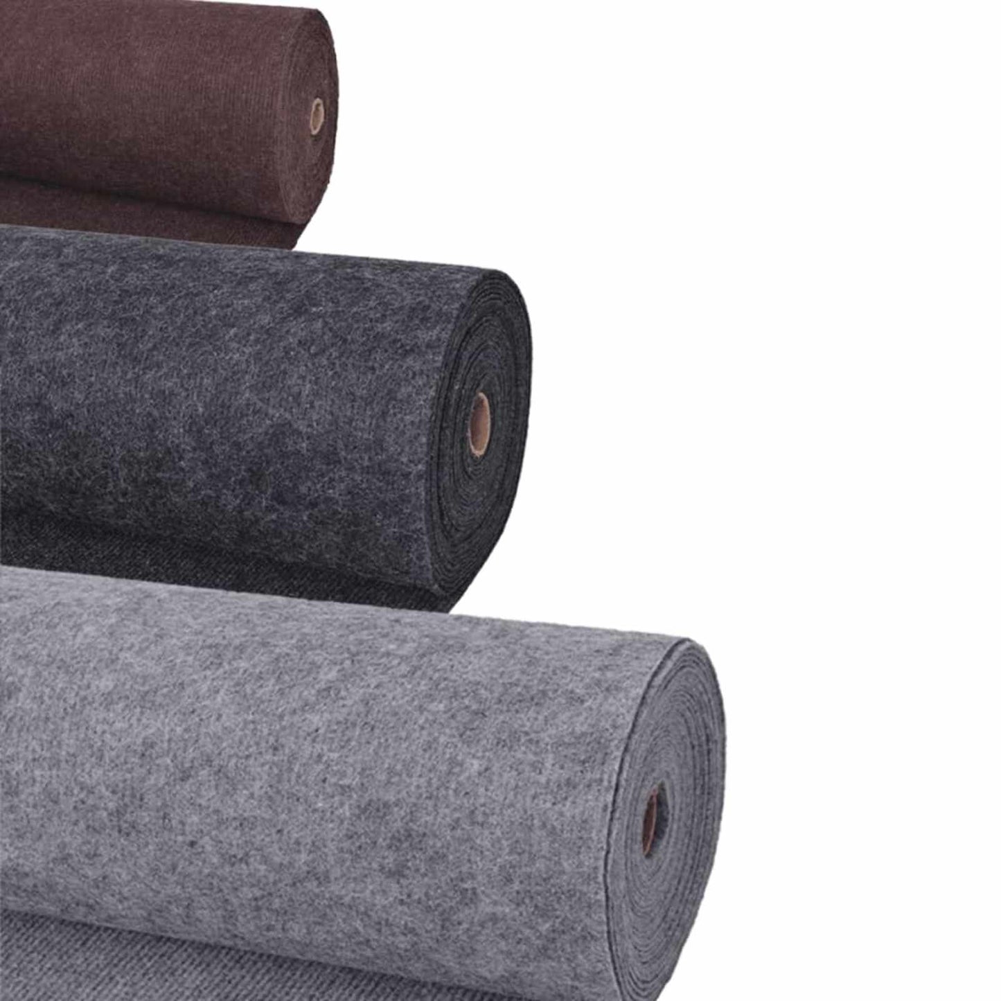 Tæppe Ensfarvet Rød 1,2 x 12 m Polyester