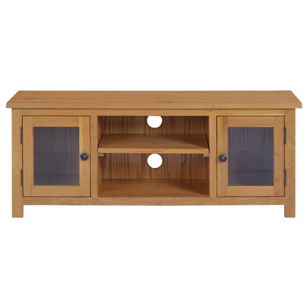 tv-skab 110x35x44 cm massivt egetræ