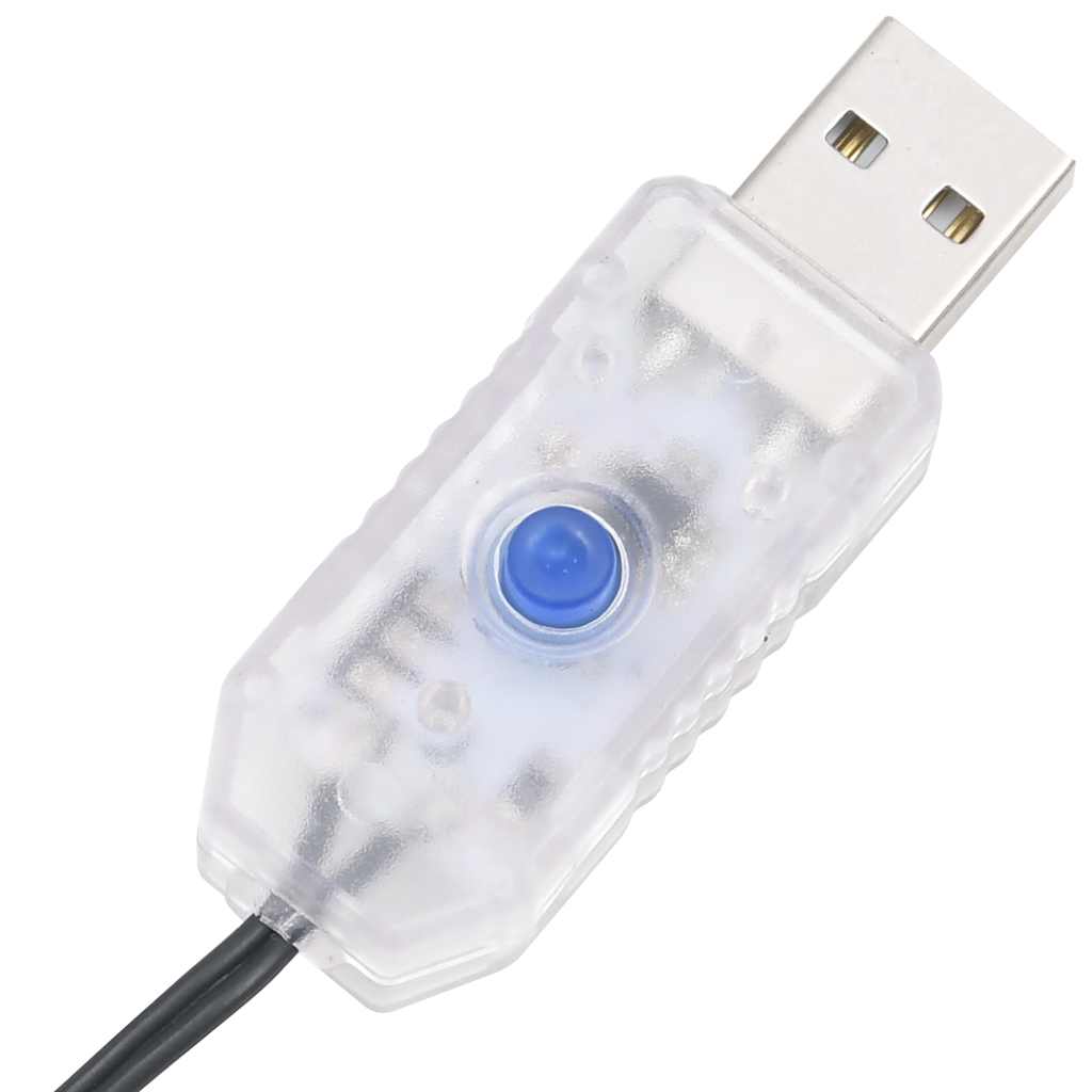 LED-lyskæde 150 LED-lys 15 m PVC varm hvid