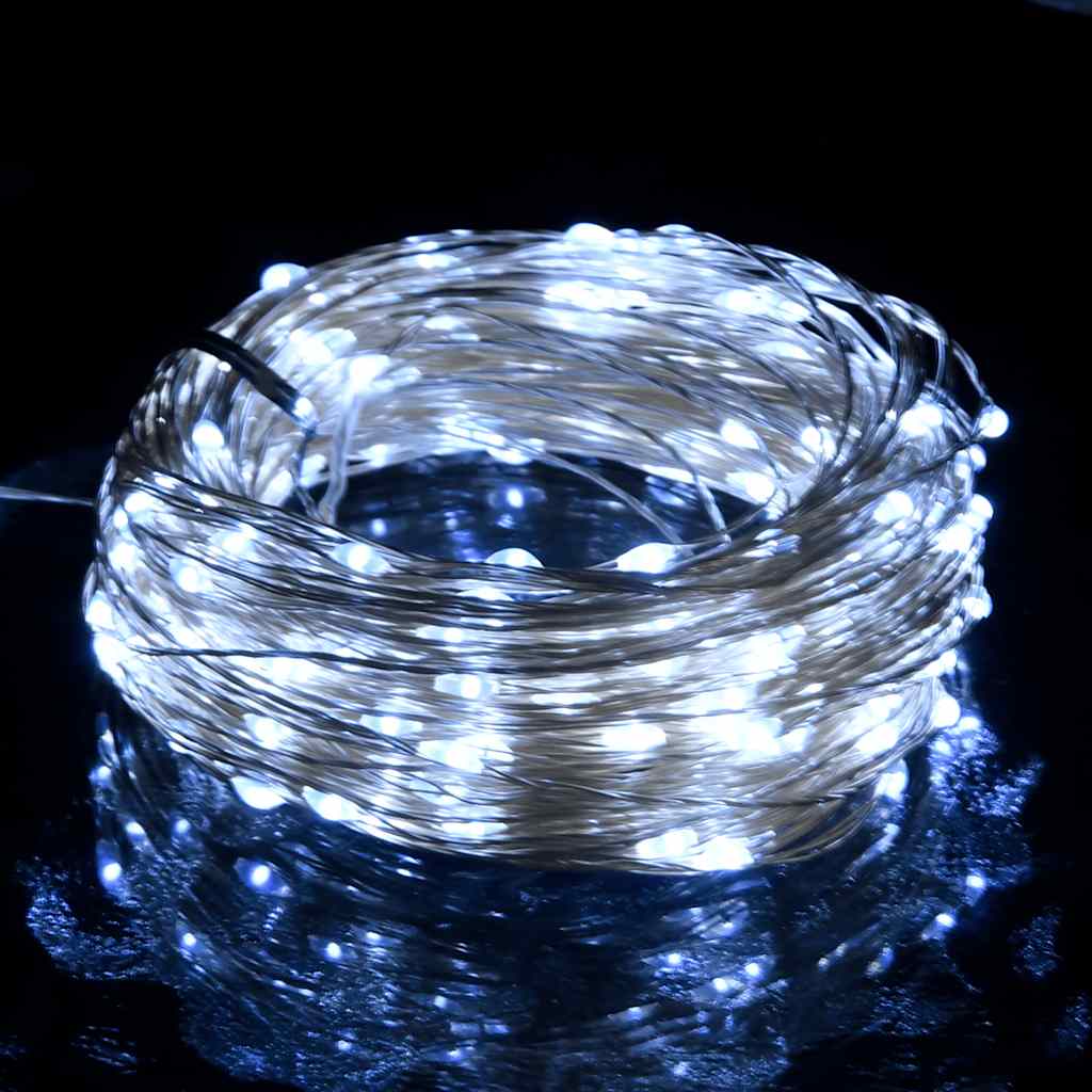 LED-lyskæde med 150 LED'er 15 m koldt hvidt lys