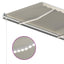 markise m. LED + vindsensor 300x250 cm automatisk cremefarvet