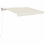 markise 350x250 cm manuel betjening cremefarvet