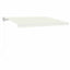 markise m. LED + vindsensor 400x300 cm automatisk cremefarvet