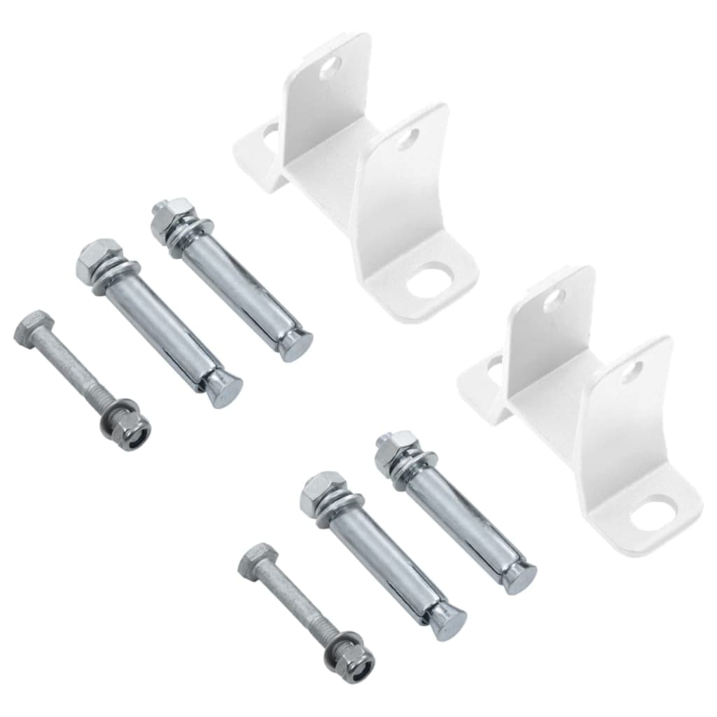 markise 400x350 cm automatisk betjening gul og hvid