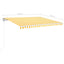 markise m. LED + vindsensor 400x350 cm automatisk gul/hvid