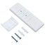 markise m. LED + vindsensor 500x350 cm automatisk cremefarvet
