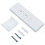 markise m. LED + vindsensor 450x300 cm automatisk cremefarvet