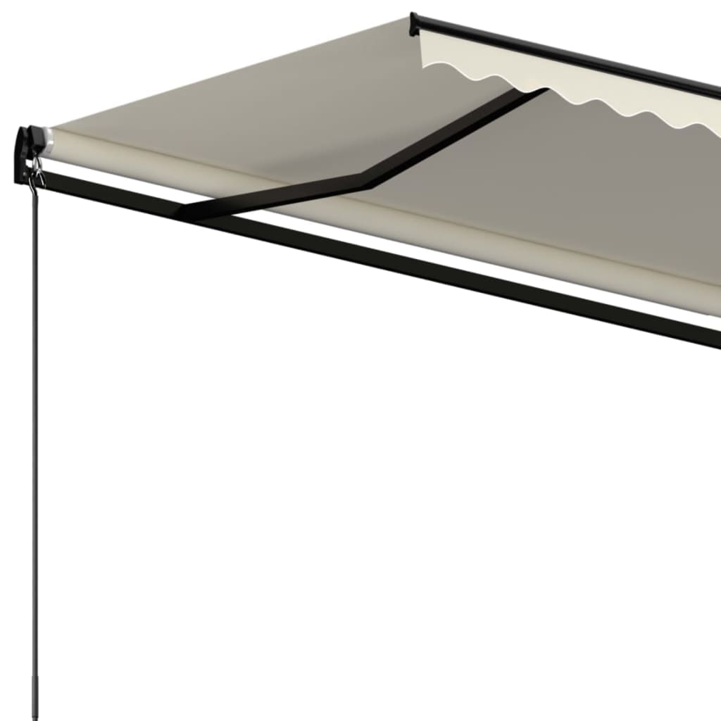 markise 600x350 cm manuel betjening cremefarvet