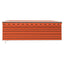 markise m. gardin + LED 4x3 m manuel betjening orange og brun