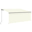 foldemarkise m. rullegardin 3x2,5 m manuel cremefarvet