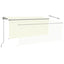 foldemarkise m. rullegardin 3x2,5 m manuel cremefarvet