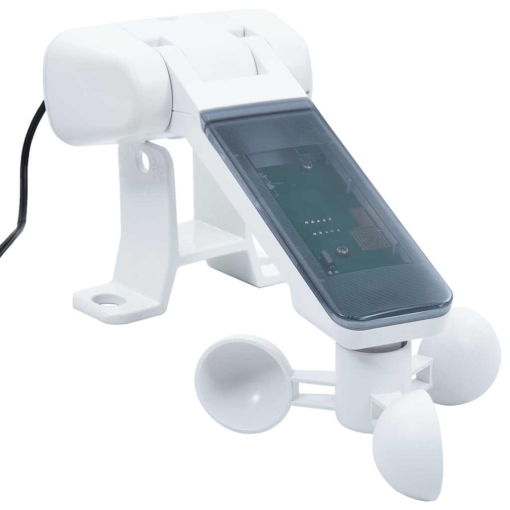 markise m. gardin+LED+vindsensor 3x2,5 m automatisk cremefarvet