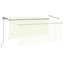 foldemarkise m. rullegardin 3,5x2,5 m manuel cremefarvet
