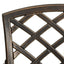 bistrosæt 5 dele støbt aluminium bronzefarvet