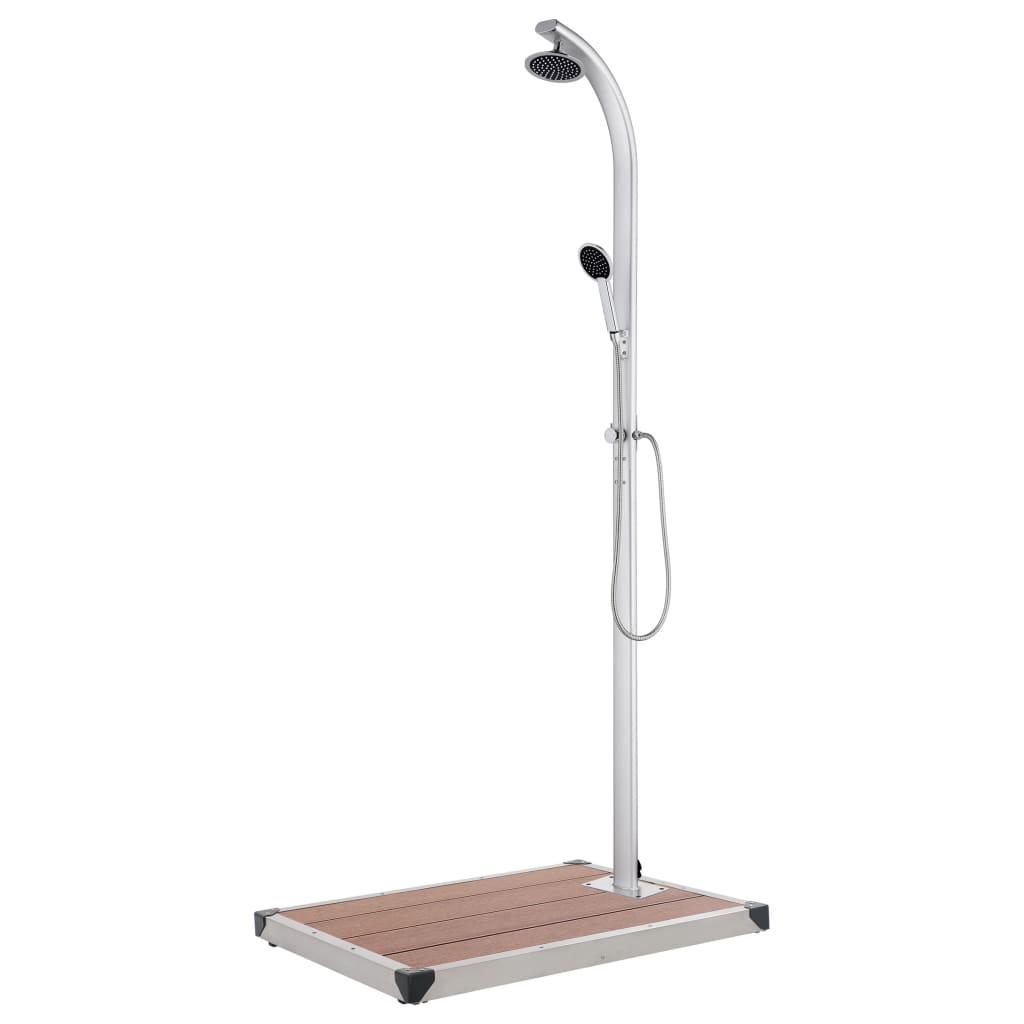 havebruser med brun bund 220 cm aluminium billede